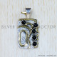 Black Onyx 925 Sterling Silver Pendant (SJWP-803)