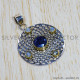 Multi Gemstones 925 Sterling Silver Pendant (SJWP-807)