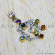 Multi Gemstones 925 Sterling Silver Pendant (SJWP-808)