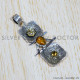 Multi Gemstones 925 Sterling Silver Pendant (SJWP-812)