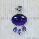 Amethyst 925 Sterling Silver Pendant (SJWP-818)