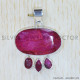 Ruby 925 Sterling Silver Pendant (SJWP-822)