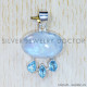 Multi Gemstones 925 Sterling Silver Pendant (SJWP-824)