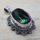 Mystic Topaz 925 Sterling Silver Pendant (SJWP-83) Mystic Topaz 925 Sterling Silver Pendant (SJWP-83)