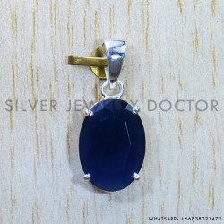 Sapphire 925 Sterling Silver Pendant (SJWP-832)