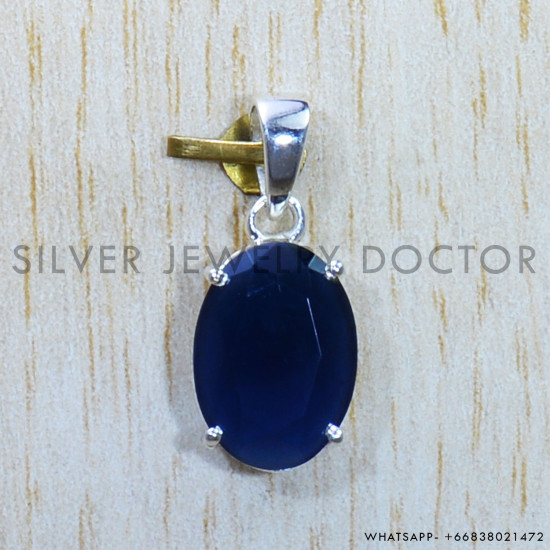 Sapphire 925 Sterling Silver Pendant (SJWP-832) Sapphire 925 Sterling Silver Pendant (SJWP-832)