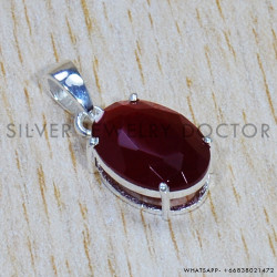 Ruby 925 Sterling Silver Pendant (SJWP-833) Ruby 925 Sterling Silver Pendant (SJWP-833)