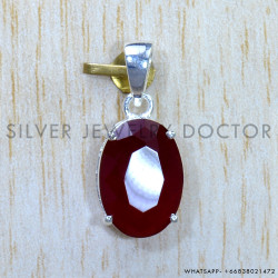 Ruby 925 Sterling Silver Pendant (SJWP-833)