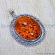 Amber 925 Sterling Silver Pendant (SJWP-838) Amber 925 Sterling Silver Pendant (SJWP-838)