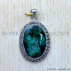 Emerald 925 Sterling Silver Pendant (SJWP-841) Emerald 925 Sterling Silver Pendant (SJWP-841)