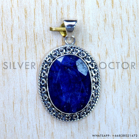Sapphire 925 Sterling Silver Pendant (SJWP-844) Sapphire 925 Sterling Silver Pendant (SJWP-844)