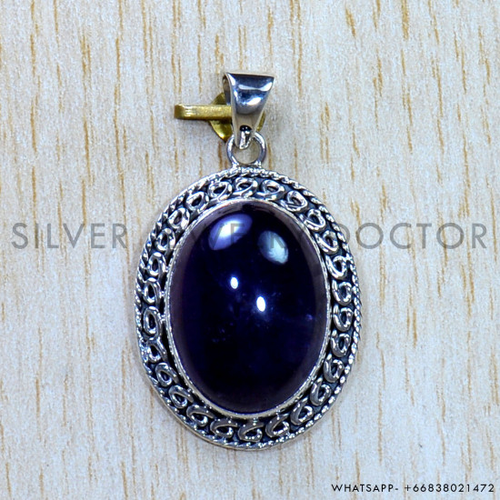 Amethyst 925 Sterling Silver Pendant (SJWP-851) Amethyst 925 Sterling Silver Pendant (SJWP-851)