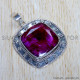 Ruby 925 Sterling Silver Pendant (SJWP-858) Ruby 925 Sterling Silver Pendant (SJWP-858)