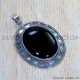 Black Onyx 925 Sterling Silver Pendant (SJWP-859)