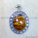 Tiger Eye 925 Sterling Silver Pendant (SJWP-862) Tiger Eye 925 Sterling Silver Pendant (SJWP-862)