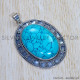 Turquoise 925 Sterling Silver Pendant (SJWP-868) Turquoise 925 Sterling Silver Pendant (SJWP-868)