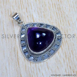 Amethyst 925 Sterling Silver Pendant (SJWP-870)