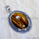 Tiger Eye 925 Sterling Silver Pendant (SJWP-877) Tiger Eye 925 Sterling Silver Pendant (SJWP-877)