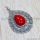Coral 925 Sterling Silver Pendant (SJWP-893) Coral 925 Sterling Silver Pendant (SJWP-893)