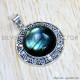 Labradorite 925 Sterling Silver Pendant (SJWP-907) Labradorite 925 Sterling Silver Pendant (SJWP-907)