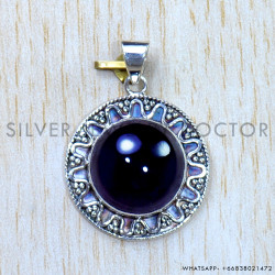Amethyst 925 Sterling Silver Pendant (SJWP-908)