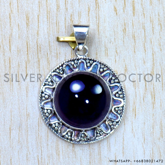 Amethyst 925 Sterling Silver Pendant (SJWP-908) Amethyst 925 Sterling Silver Pendant (SJWP-908)