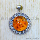 Amber 925 Sterling Silver Pendant (SJWP-910) Amber 925 Sterling Silver Pendant (SJWP-910)