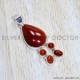 Carnelian 925 Sterling Silver Pendant (SJWP-912) Carnelian 925 Sterling Silver Pendant (SJWP-912)