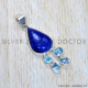 Multi Gemstones 925 Sterling Silver Pendant (SJWP-918) Multi Gemstones 925 Sterling Silver Pendant (SJWP-918)