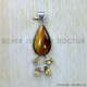 Multi Gemstones 925 Sterling Silver Pendant (SJWP-922)