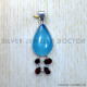Multi Gemstones 925 Sterling Silver Pendant (SJWP-923) Multi Gemstones 925 Sterling Silver Pendant (SJWP-923)