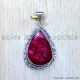 Ruby 925 Sterling Silver Pendant (SJWP-931) Ruby 925 Sterling Silver Pendant (SJWP-931)