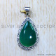 Green Onyx 925 Sterling Silver Pendant (SJWP-935) Green Onyx 925 Sterling Silver Pendant (SJWP-935)