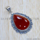 Carnelian 925 Sterling Silver Pendant (SJWP-942) Carnelian 925 Sterling Silver Pendant (SJWP-942)
