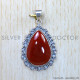 Carnelian 925 Sterling Silver Pendant (SJWP-942) Carnelian 925 Sterling Silver Pendant (SJWP-942)