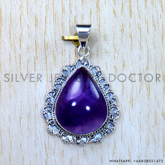 Amethyst 925 Sterling Silver Pendant (SJWP-945) Amethyst 925 Sterling Silver Pendant (SJWP-945)