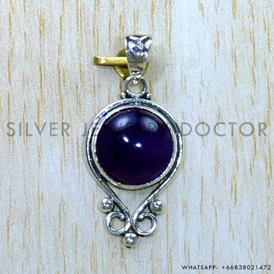 Amethyst 925 Sterling Silver Pendant (SJWP-951) Amethyst 925 Sterling Silver Pendant (SJWP-951)