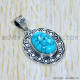 Turquoise 925 Sterling Silver Pendant (SJWP-968)