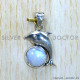 Rainbow Moonstone 925 Sterling Silver Pendant (SJWP-970)