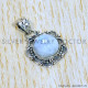 Rainbow Moonstone 925 Sterling Silver Pendant (SJWP-980)