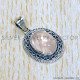 Rose Quartz 925 Sterling Silver Pendant (SJWP-981)