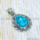 Turquoise 925 Sterling Silver Pendant (SJWP-989)