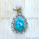 Turquoise 925 Sterling Silver Pendant (SJWP-989)