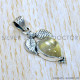 Golden Rutile 925 Sterling Silver Pendant (SJWP-993)