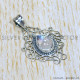 Rainbow Moonstone 925 Sterling Silver Pendant (SJWP-998)