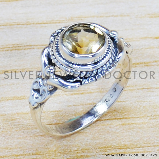 Citrine 925 Sterling Silver Ring (SJWR-1003) Citrine 925 Sterling Silver Ring (SJWR-1003)