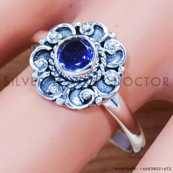 Iolite 925 Sterling Silver Ring (SJWR-1008)