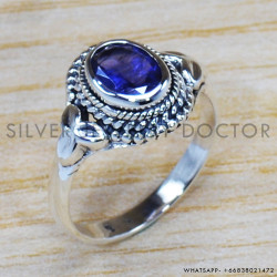 Iolite 925 Sterling Silver Ring (SJWR-1020) Iolite 925 Sterling Silver Ring (SJWR-1020)