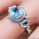 Blue Topaz 925 Sterling Silver Ring (SJWR-1026) Blue Topaz 925 Sterling Silver Ring (SJWR-1026)