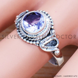 Amethyst 925 Sterling Silver Ring (SJWR-1029)